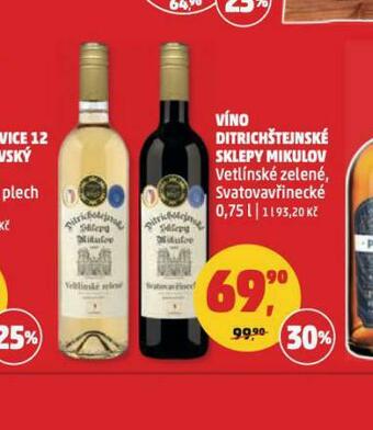 Penny Market Víno ditrichštejnské sklepy mikulov nabídka