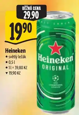 Albert Heineken světlý ležák nabídka