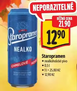 Albert Staropramen nealkoholické pivo nabídka