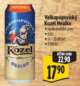 Albert Kozel nealkoholické pivo nabídka