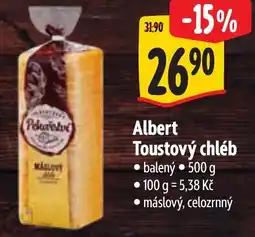 Albert Albert Toustový chléb nabídka