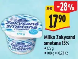 Albert Milko Zakysaná smetana 15% nabídka