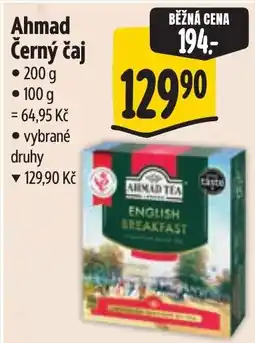 Albert Ahmad černý čaj nabídka