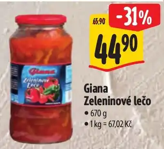 Albert Giana zeleninové lečo nabídka