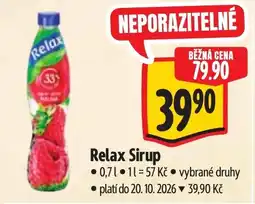 Albert Relax Sirup nabídka