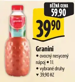 Albert Granini ovocný nesycený nápoj nabídka