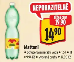 Albert Mattoni ochucená minerální voda nabídka