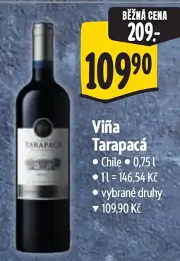 Albert Viña Tarapacá nabídka