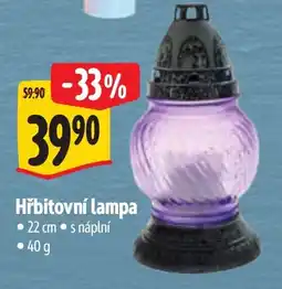Albert Hřbitovní lampa nabídka