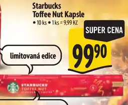 Albert Starbucks toffee nut kapsle nabídka