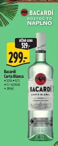 Albert Bacardí Carta Blanca nabídka