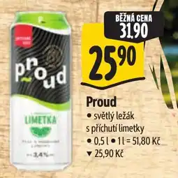 Albert Proud světlý ležák s příchutí limetky nabídka