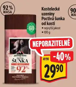 Albert Kostelecké uzeniny Poctivá šunka od kosti nabídka