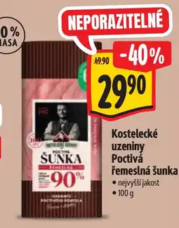 Albert Kostelecké uzeniny Poctivá řemeslná šunka nabídka