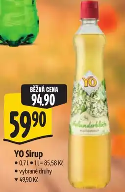 Albert YO Sirup nabídka