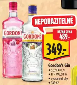 Albert Gordon's Gin nabídka