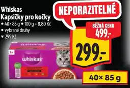 Albert Whiskas kapsičky pro kočky nabídka