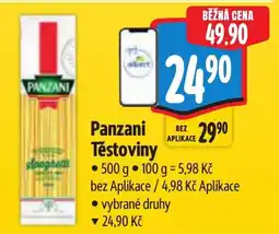 Albert Panzani těstoviny nabídka