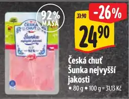 Albert Česká chuť šunka nejvyšší jakosti nabídka