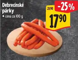 Albert Debrecínské párky nabídka