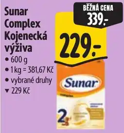 Albert Sunar kojenecká výživa nabídka