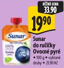 Albert Sunar ovocné pyré nabídka