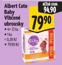 Albert Albert Cute Baby Vlhčené ubrousky nabídka