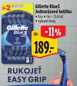 Albert Gillette Blue3 Jednorázové holítko nabídka