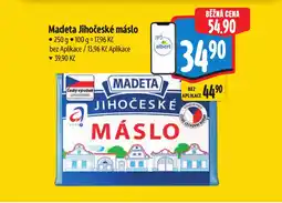 Albert Madeta jihočeské máslo nabídka