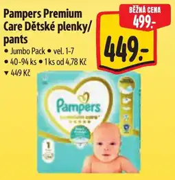 Albert Pampers Premium Care Dětské plenky/pants nabídka