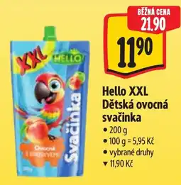 Albert Hello XXL Dětská ovocná svačinka nabídka