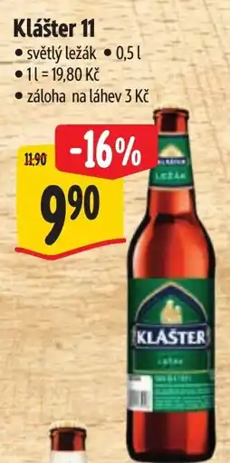 Albert Klášter světlý ležák nabídka