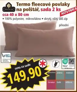 Norma Deklady Termo fleecové povlaky na polštář nabídka