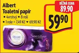 Albert Albert toaletní papír nabídka