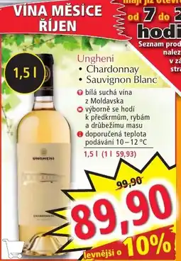 Norma Ungheni Chardonnay Sauvignon Blanc nabídka