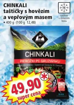 Norma Chinkali taštičky s hovězím a vepřovým masem nabídka