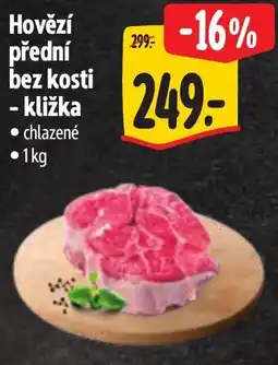 Albert Hovězí přední bez kosti - kližka nabídka