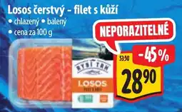 Albert Rybí trh losos čerstvý - filet s kůží nabídka