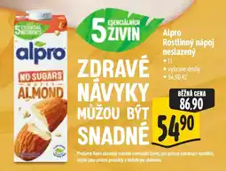 Albert Alpro rostlinný nápoj neslazený nabídka