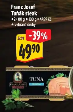 Albert Franz Josef Tuňák steak nabídka