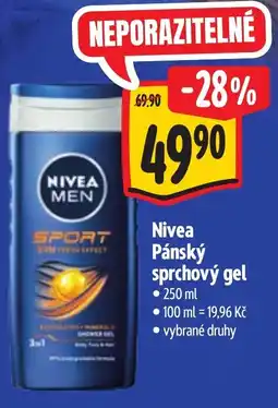 Albert Nivea pánský sprchový gel nabídka