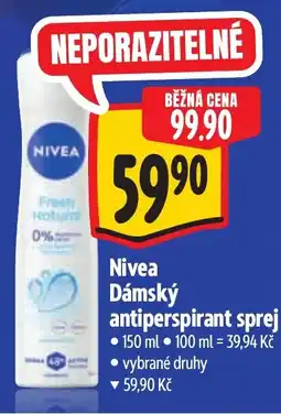 Albert Nivea dámský antiperspirant sprej nabídka