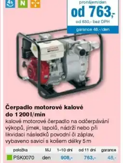 DEK Čerpadlo motorové kalové do 1200l/min nabídka