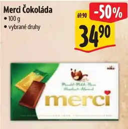 Albert Merci Čokoláda nabídka