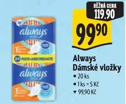 Albert Always Dámské vložky nabídka