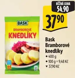 Albert Bask bramborové knedlíky nabídka
