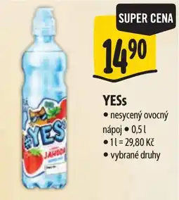 Albert Yes nesycený ovocný nápoj nabídka