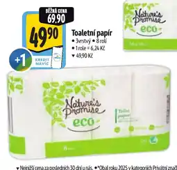 Albert Nature's Promise eco Toaletní papír nabídka