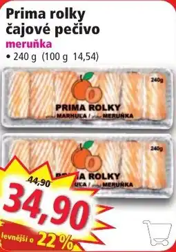 Norma Prima rolky čajové pečivo meruňka nabídka
