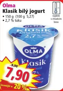 Norma Olma klasik bílý jogurt nabídka